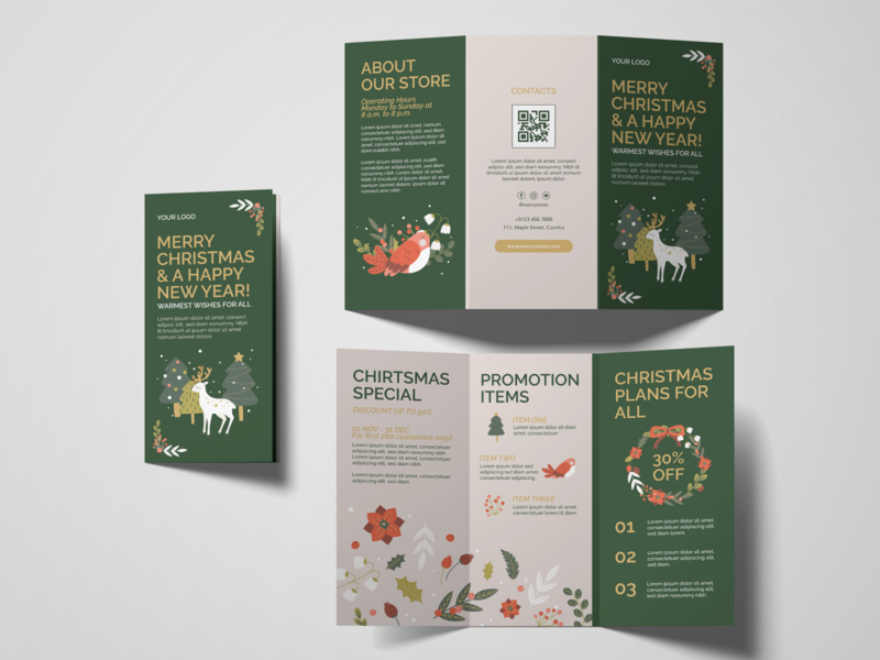 Brochure Design - Merry Chrismas & Happy New Year